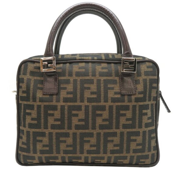 FENDI Brown Zucca Shoulder Bag - Picture 2 of 10